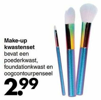 Wibra Make-up kwastenset aanbieding