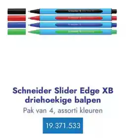 Lyreco Schneider Slider Edge XB driehoekige balpen aanbieding