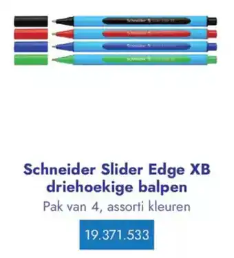 Lyreco Schneider Slider Edge XB driehoekige balpen aanbieding