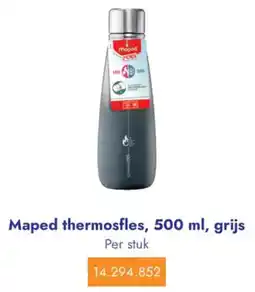 Lyreco Maped thermosfles, 500 ml, grijs aanbieding