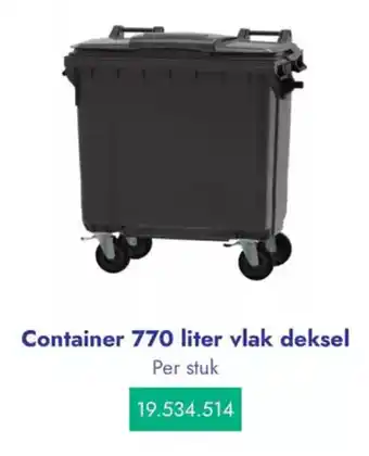 Lyreco Container 770 liter vlak deksel aanbieding