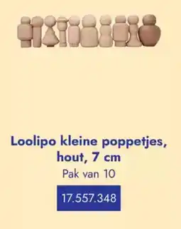 Lyreco Loolipo kleine poppetjes, hout, aanbieding