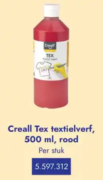 Lyreco Creall Tex textielverf, rood aanbieding