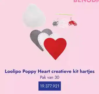 Lyreco Loolipo Poppy Heart creatieve kit hartjes aanbieding