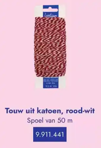 Lyreco Touw uit katoen, rood-wit aanbieding