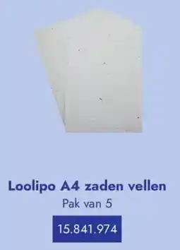 Lyreco Loolipo A4 zaden vellen aanbieding