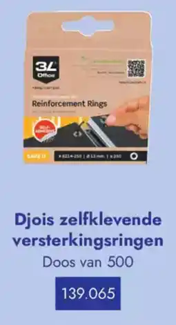 Lyreco Djois zelfklevende versterkingsringen aanbieding