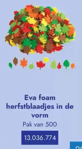 Lyreco Eva foam herfstblaadjes in de vorm aanbieding