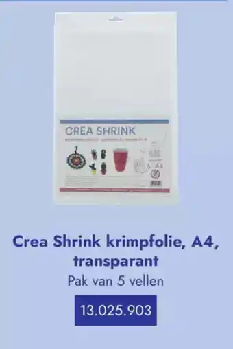 Lyreco Crea Shrink krimpfolie, A4, transparant aanbieding