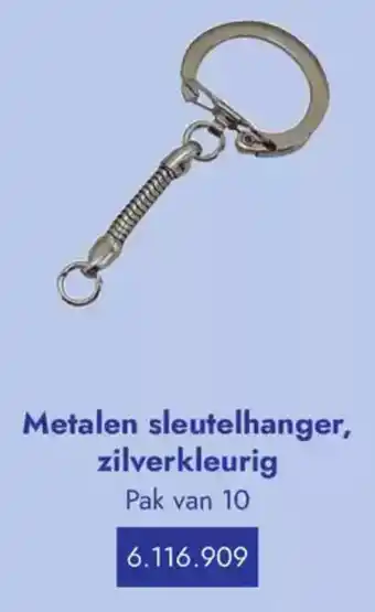 Lyreco Metalen sleutelhanger, zilverkleurig aanbieding