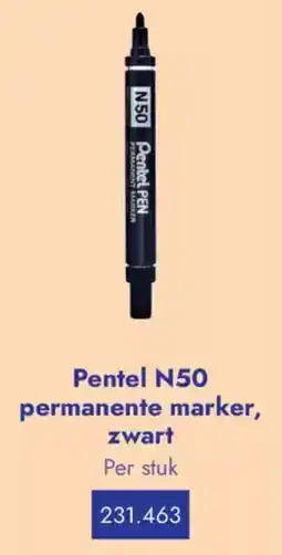 Lyreco Pentel N50 permanente marker, zwart aanbieding