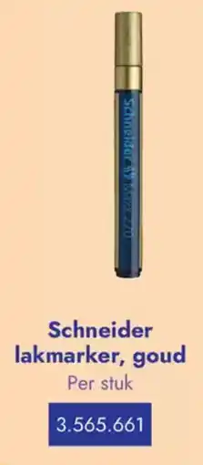 Lyreco Schneider lakmarker, goud aanbieding