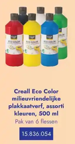 Lyreco Creall Eco Color milieuvriendelijke plakkaatverf, assorti kleuren aanbieding