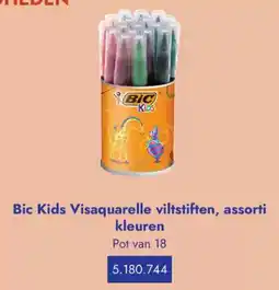 Lyreco Bic Kids Visaquarelle viltstiften, assorti kleuren aanbieding