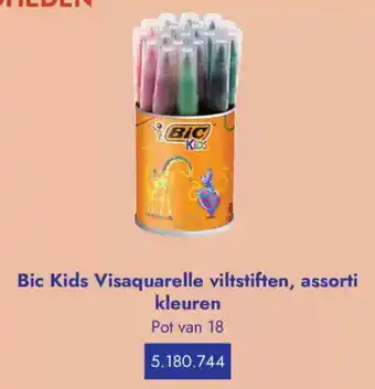 Lyreco Bic Kids Visaquarelle viltstiften, assorti kleuren aanbieding