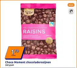 Action Choco Moment chocoladerozijnen aanbieding