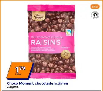 Action Choco Moment chocoladerozijnen aanbieding