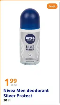 Action Nivea Men deodorant Silver Protect aanbieding