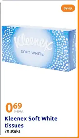 Action Kleenex Soft White tissues aanbieding