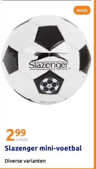 Action Slazenger mini-voetbal aanbieding