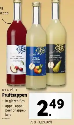 Lidl Fruitsappen aanbieding