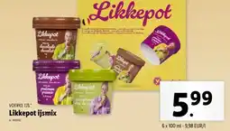 Lidl Likkepot ijsmix aanbieding