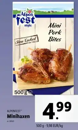 Lidl Minihaxen aanbieding