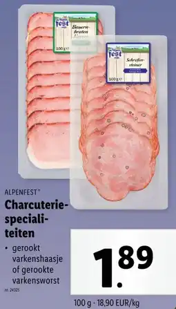 Lidl Charcuterie- speciali- teiten aanbieding