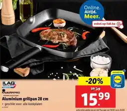 Lidl Aluminium grillpan 28 cm aanbieding