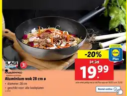 Lidl Aluminium wok 28 cm ø aanbieding