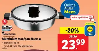 Lidl Aluminium stoofpan 28 cm ø aanbieding