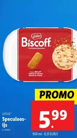 Lidl Speculoos- ijs aanbieding