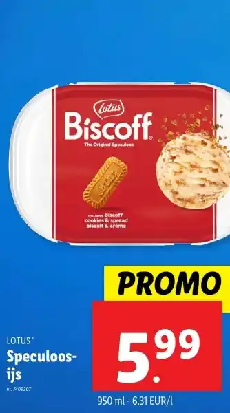 Lidl Speculoos- ijs aanbieding