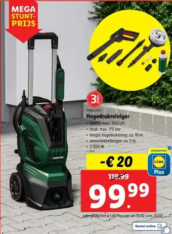 Lidl Hogedrukreiniger aanbieding