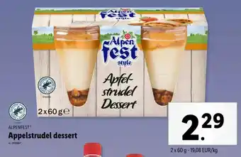 Lidl Appelstrudel dessert aanbieding