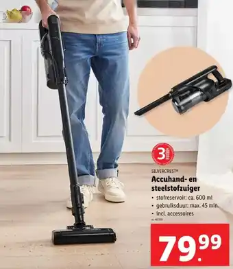 Lidl Accuhand- en steelstofzuiger aanbieding