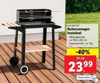 Lidl Barbecuewagen houtskool aanbieding