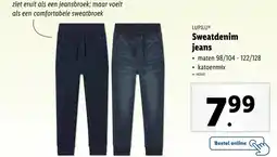 Lidl Sweatdenim jeans aanbieding