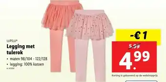 Lidl Legging met tulerok aanbieding