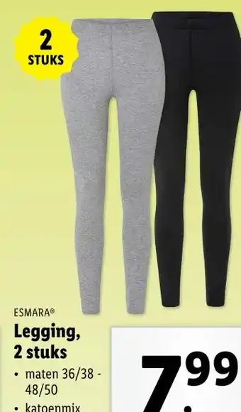 Lidl Legging, 2 stuks aanbieding