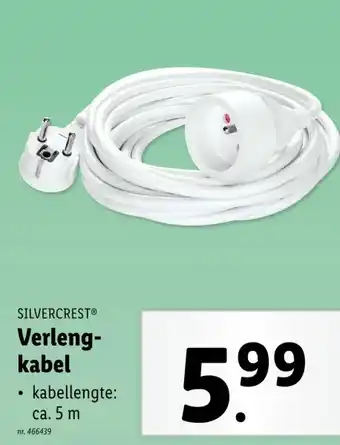 Lidl Verleng- kabel aanbieding