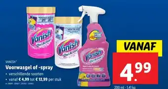 Lidl Voorwasgel of -spray aanbieding