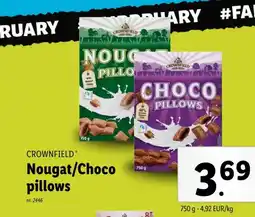 Lidl Nougat/Choco pillows aanbieding