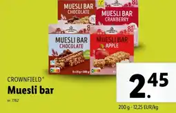 Lidl Muesli bar aanbieding