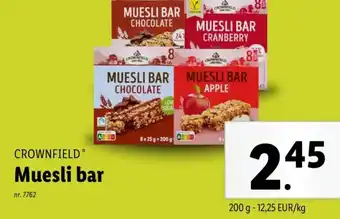 Lidl Muesli bar aanbieding