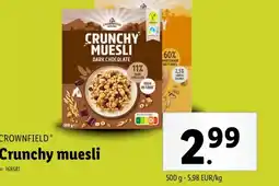 Lidl Crunchy muesli aanbieding