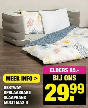 Big Bazar Bestway opblaasbare slaapbank multi max ii aanbieding