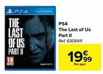 Carrefour Ps4 the last of us part ii aanbieding