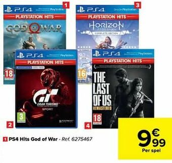 Carrefour Ps4 hits god of war aanbieding