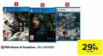 Carrefour Ps4 ghost of tsushima aanbieding